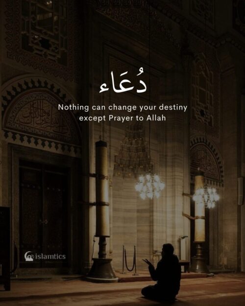 Nothing can change your destiny except Prayer to Allah