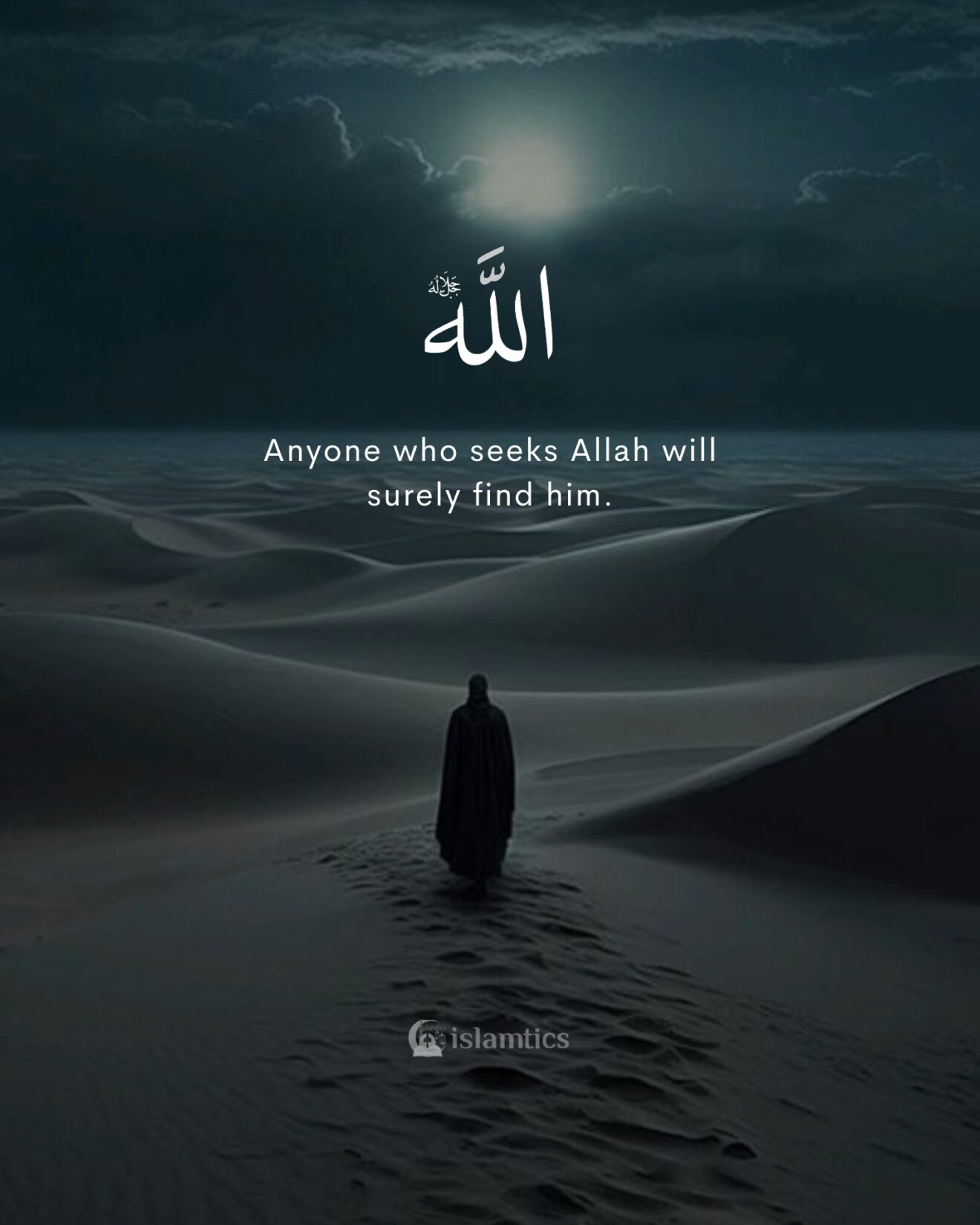 Anyone who seeks Allah will surely find him.