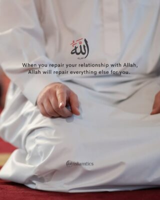 When you repair your relationship with Allah, Allah will repair everything else for you.