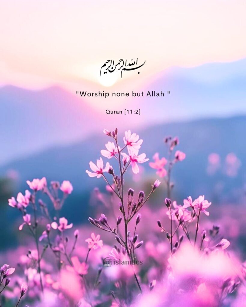 "Worship none but Allah "