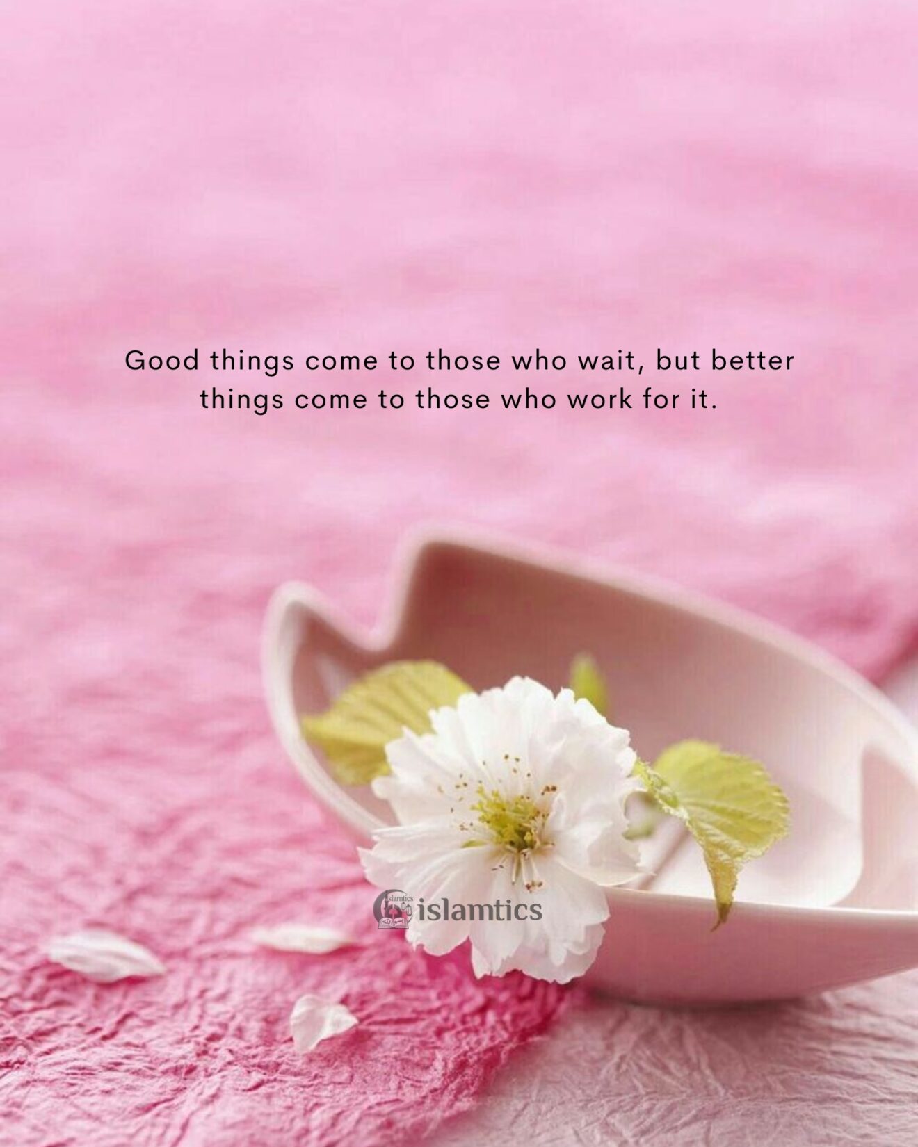 Good things come to those who wait,