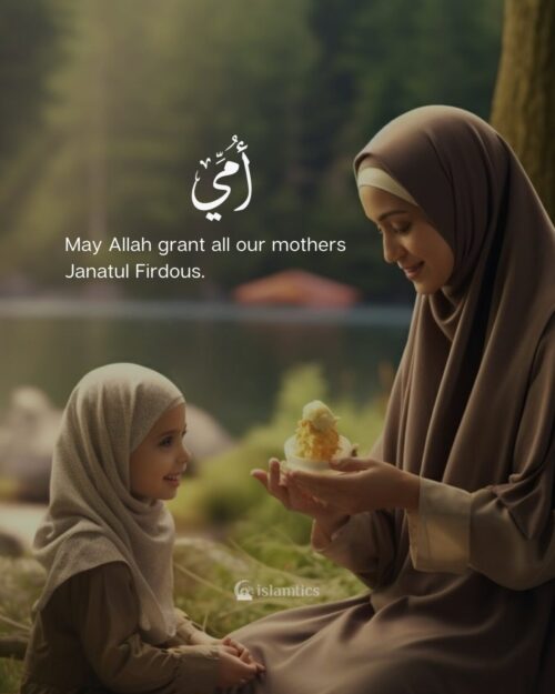 May Allah grant all our mothers Janatul Firdous.