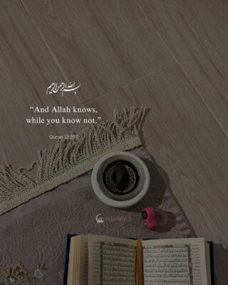 “And Allah knows, while you know not.”