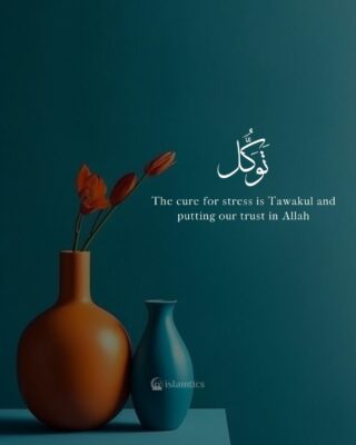 The cure for stress is Tawakul and putting our trust in Allah