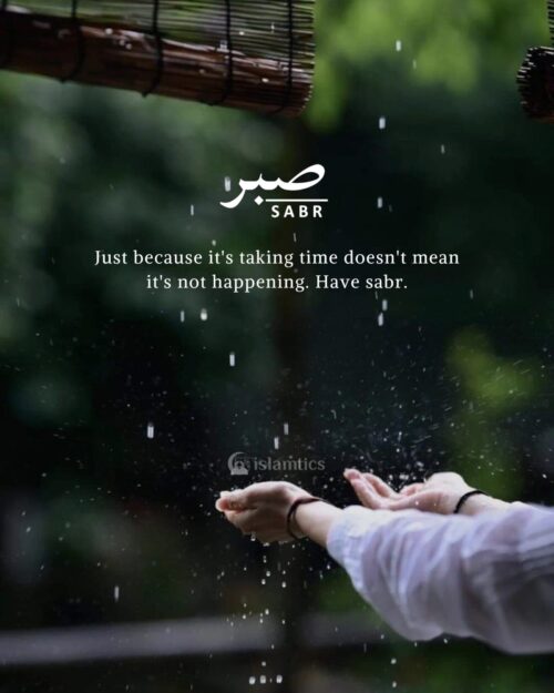 Just because it's taking time doesn't mean it's not happening. Have sabr.