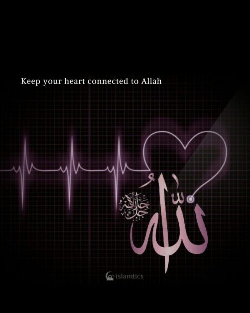 Keep your heart connected to Allah