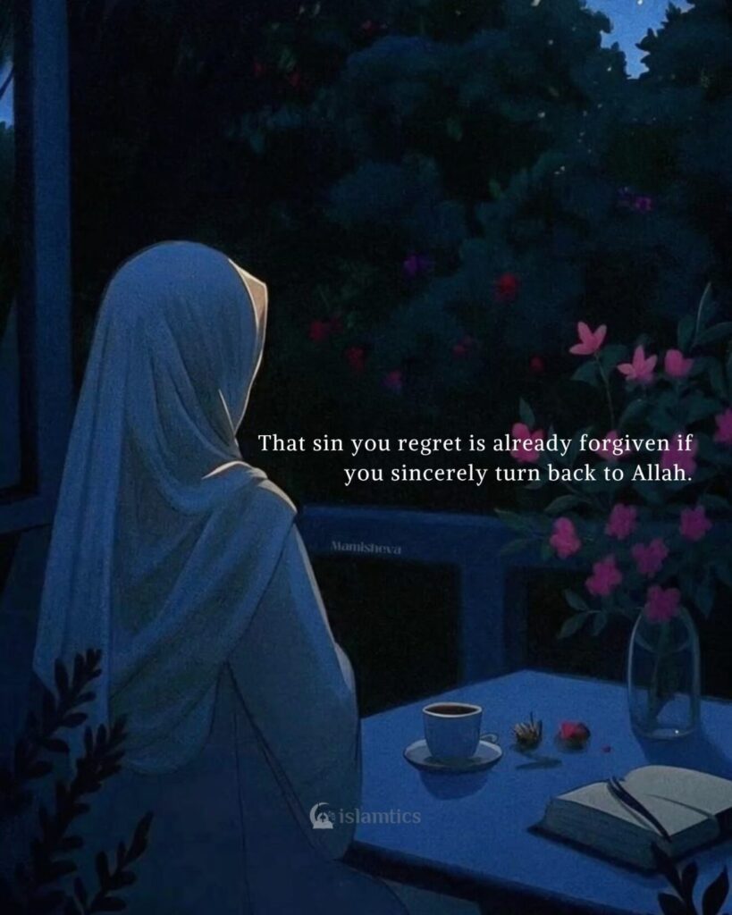 That sin you regret is already forgiven if you sincerely turned back to Allah.