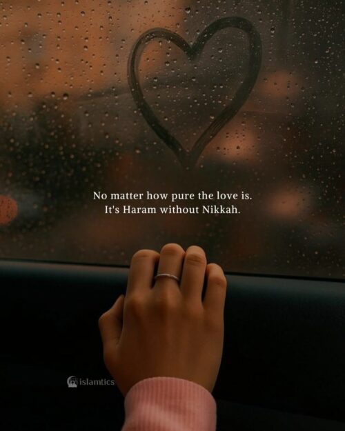 No matter how pure the love is. It's Haram without Nikkah.