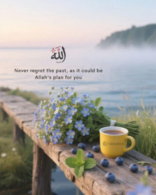 Never regret the past, as it could be Allah's plan for you.