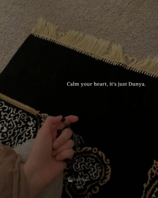 Calm your heart, it’s just Dunya.