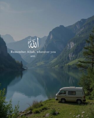Remember Allah, wherever you are.