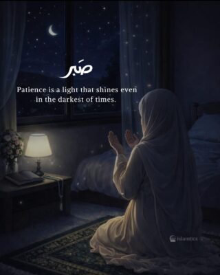 Patience is a light that shines even in the darkest of times.