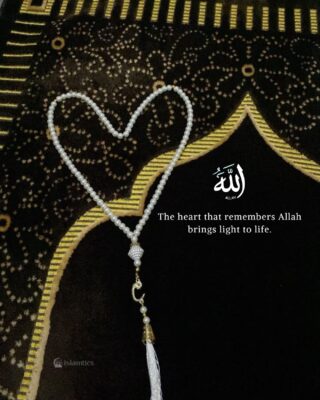 The heart that remembers Allah brings light to life.