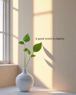 ❝A good word is charity.❞