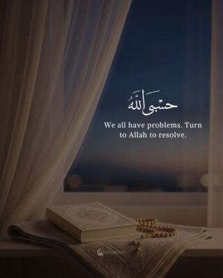We all have problems. Turn to Allah to resolve.