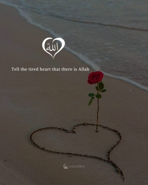 Tell the tired heart that there is Allah