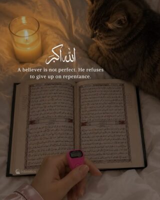 A believer is not perfect. He refuses to give up on repentance.