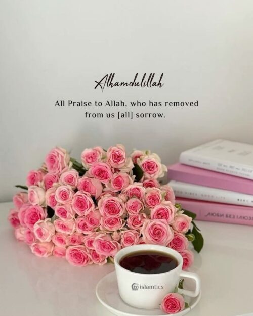 All Praise to Allah, who has removed from us [all] sorrow.
