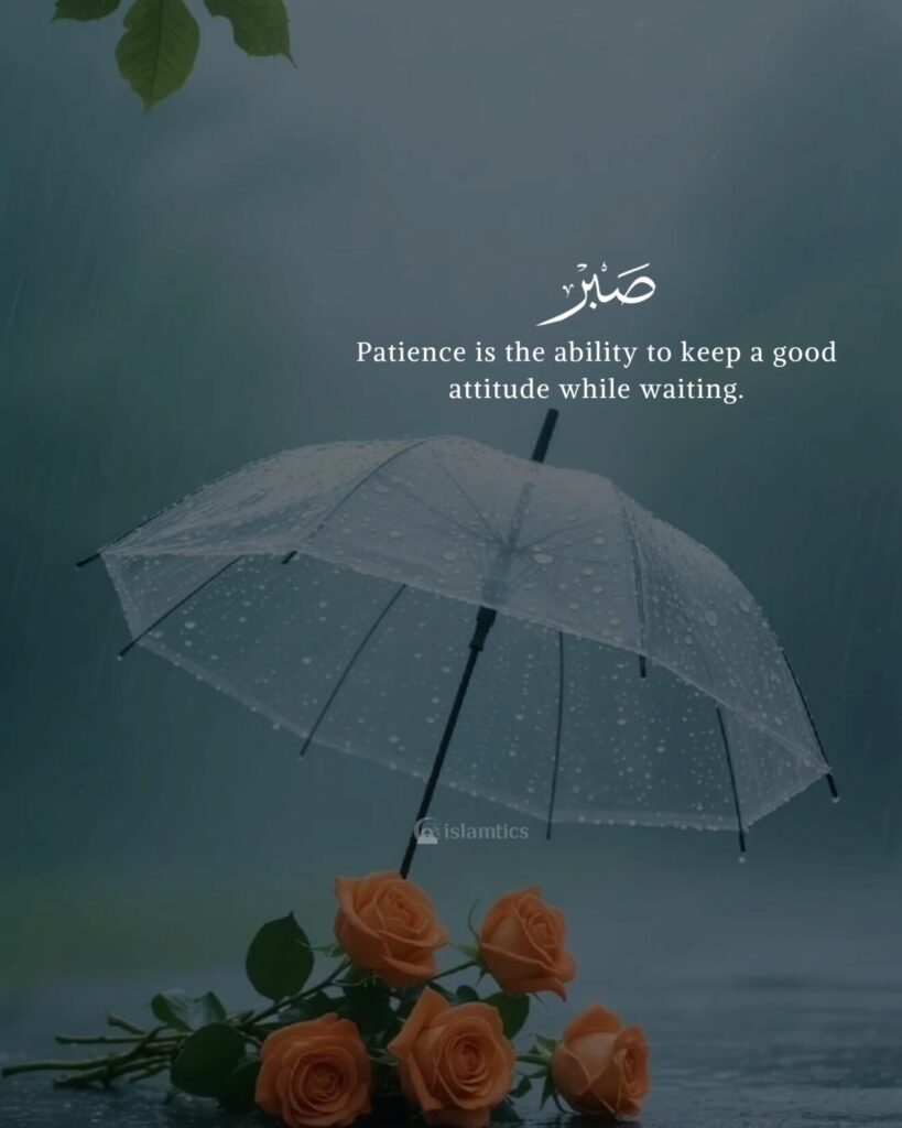 Patience is the ability to keep a good attitude while waiting.